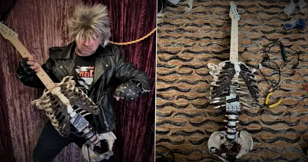 Metal Fan Turns Uncles Skeleton Into Electric Guitar post thumbnail image